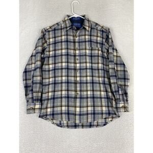 Pendleton Wool Flannel Shirt Mens Sz M Plaid
